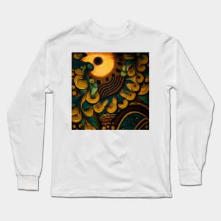 Wax Print Long Sleeve T-Shirt